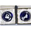 Image 1 : 2 Baccarat Paperweights Sagittarius & Cancer