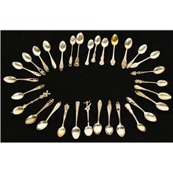 31 Sterling demitasse spoons