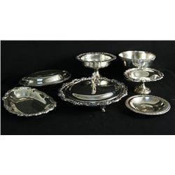 Silver plate lot 7 pcs.