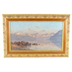 Small Landscape Hilliand o/c 10"x18"