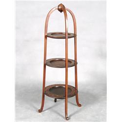 Inlaid 3-tier Pie stand
