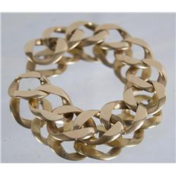 14kt Gold bracelet  weighs 1.7oz - 7"