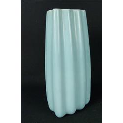 Catalina ruffled pottery vase - 11.75"