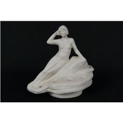 6" Weller ceramic nude centerpiece/frog