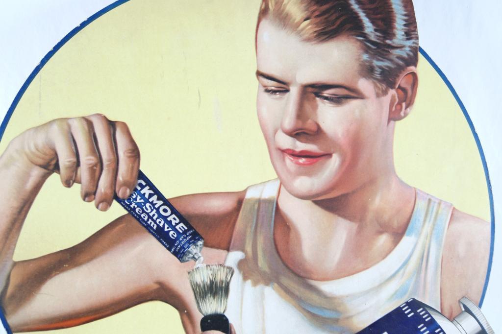 Shaving Cream advertising poster