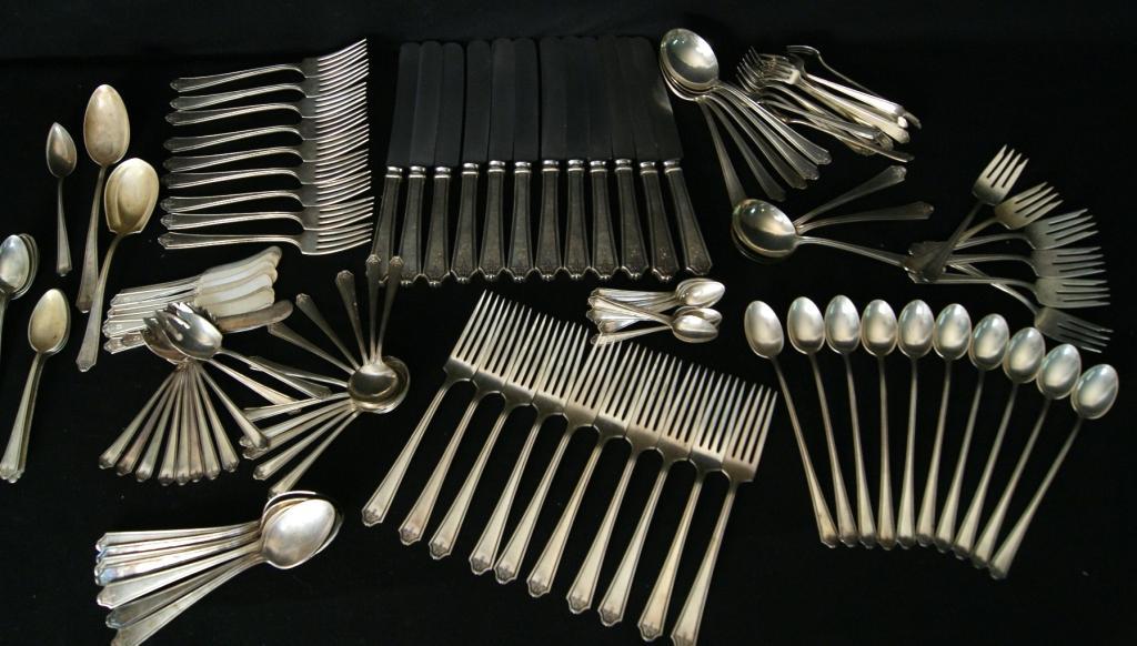 136 pcs 1921 Sterling JS Co Flatware Set 100 t oz 100 troy ounces sterling