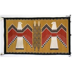 Marie Lou Tsosie  34"x60" Eagle Pictorial Orig. Jackson David Co. Durango, Colorado Tag 1975
