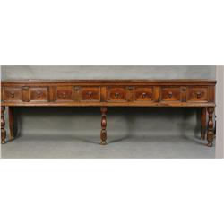 19th c English buffet - measures 9' wide very unusual size