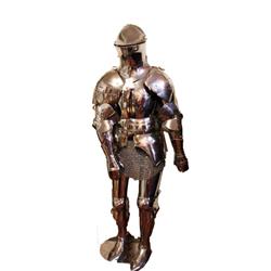Mandrake Arms Italian Suit of Armor & Chain mail includes alternate face mask and mannequin.