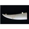Antique ivory walrus tusk cribbage board 13"