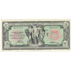 1917  Five Dollars The Canadian Bank of Commerce, C.G.C. graded EF-45, CH 75-16-02-04
