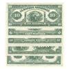 Image 2 : 1922  Five, Ten, Twenty, Fifty & One Hundred Dollars Banque Nationale Specimen