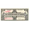 Image 1 : 1921  Ten Dollars  Sterling Bank of Canada, Face & Back Proof, B&W, CH 700-14-02P