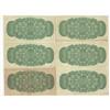 Image 2 : 1870  Twenty Five Cents  Plain Uncut Sheet of 6, DC-1c, F to VF