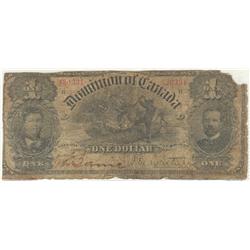 1898  One Dollar, DC-13a, Good