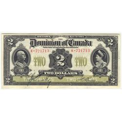 1914  Two Dollars, DC-22b, CCGS AU-50