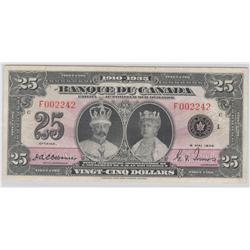 1935  Twenty Five Dollars French, BC-12, BCS F-12, F002242.