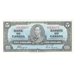 1937  Five Dollars, BC-23c, Original UNC, Coyne Towers, serial X/C9142877, Changeover.