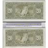 Image 2 : 1937  Twenty Dollars, BC-25c, CCGS EF-45, H/E9893242 Changeover & L/E0313803 Short Run.