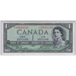 1954  One Dollar  Replacement  Devil's Face, BC-29bA, Original UNC, *A/A0018216.