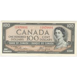 1954  One Hundred Dollars Devil's Face, BC-35b, AU, Beattie Coyne, serial A/J1870891.