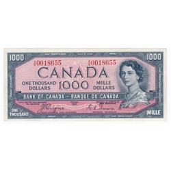 1954  One Thousand Dollars Devil's Face, BC-36, Pressed EF, Coyne Towers, serial A/K0018655.