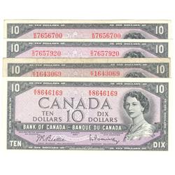 1954  Ten Dollars  Lot  Modified, BC-40, Beattie Coyne, K/D AU & S/D EF, K/T F & K/V UNC.