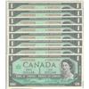 Image 1 : 1967  One Dollars  8 Consecutive Replacement, BC-45bA, UNC, *N/O0073582-83-84-85-86-87-88-89