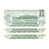 Image 2 : 1973  One Dollar Replacement Lot of 3,  BC-46aA, All UNC, *GF6550900, *GU3040379, *GY5888893.