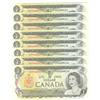 Image 1 : 1973  One Dollar Replacement Lot of 8 consecutive,  BC-46aA, All UNC *MM6688625 to 32.