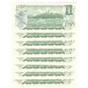 Image 2 : 1973  One Dollar Replacement Lot of 8 consecutive,  BC-46aA, All UNC *MM6688625 to 32.