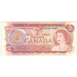 1974  Two Dollars Replacement, BC-47aA, GEM UNC, *UG5914847.
