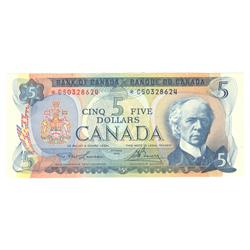 1972  Five Dollars  Replacement, BC-48bA, UNC *CS0328624.