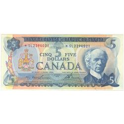 1972  Five Dollars  Replacement, BC-48bA, UNC, *SL2294021.