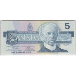 1986  Five Dollars  Replacement, BC-56aA, UNC