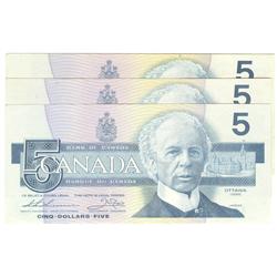 1986  Five Dollars  3 Digit Radar, BC-56bA, EF