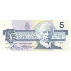 1986  Five Dollars  Replacement, BC-56cA-i, GEM UNC