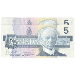 1986  Five Dollars  2 Replacement, BC-56eA, GEM UN