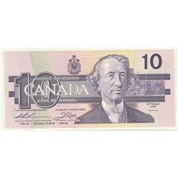 1989  Ten Dollars  Changeover, BC-57a, UNC