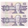 Image 1 : 1989  Ten Dollars  2 Replacement, BC-57aA, GEM UNC