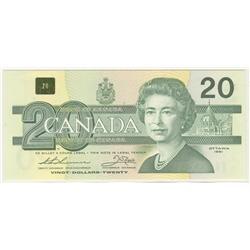 1991  Twenty Dollars  Replacement, BC-58aA-ii, GEM UNC