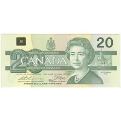 1991  Twenty Dollars  Replacement, BC-58aA-ii, GEM UNC