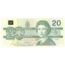 1991  Twenty Dollars  Replacement, BC-58bA-i, GEM UNC