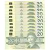 Image 1 : 1991  Twenty Dollars  Lot, BC-58d & d-i, All CIRC read