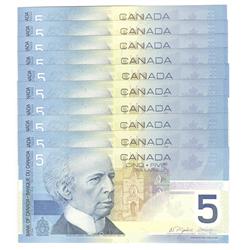 2004  Five Dollars Lot, BC-62b, GEM UNC