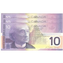 2004  Ten Dollars. BC-63c, 3 Consecutive Gem UNC