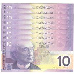 2004  Ten Dollars. BC-63c, 8 Consecutive Gem UNC