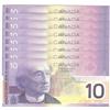 Image 1 : 2004  Ten Dollars. BC-63c, 8 Consecutive Gem UNC