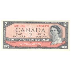 1954  Two Dollars Error note Modified. BC-38a