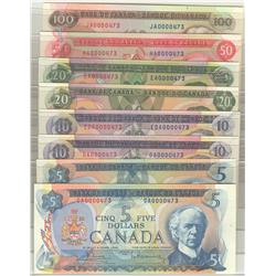1969-1975  Multicolor Series Low Serial Set 0000473